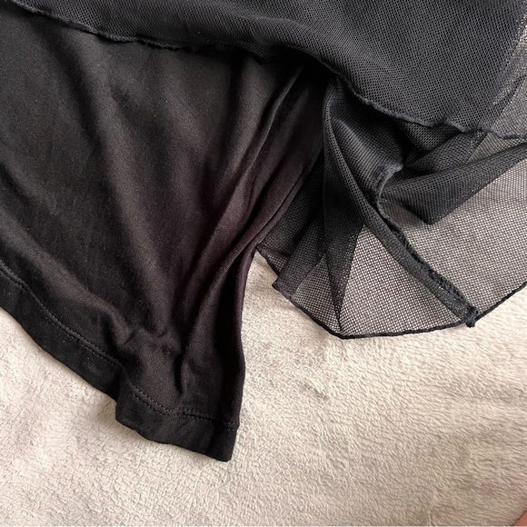 Hunza 80s 90s Vintage Mesh Sequin Embellished Sleeveless Midi Slip Dress Black - Picture 8 of 11